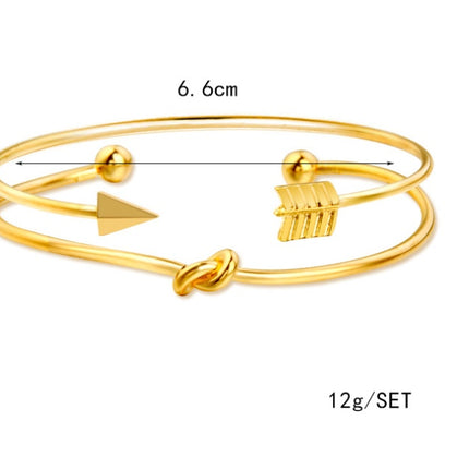 Modyle   Gold Color Crystal Wedding Bracelets Set CZ Stone Heart Bracelets Bangles For Woman