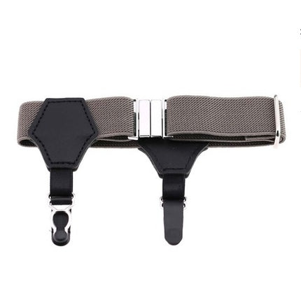 Popular high-end sexy tide men and women gentleman white-collar dress double head duckbill buckle hoist buckle garter socks