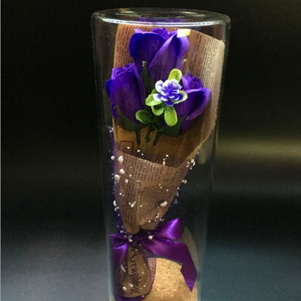 Permanent Flower Cylinder Cork Glass Vase Wish Dry Flower Diy Vase Desktop Decoration
