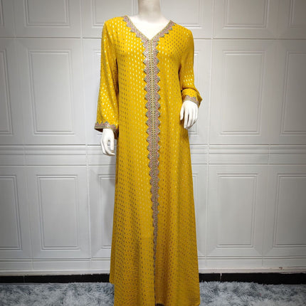 Summer Bronzing Muslim Dubai Gown