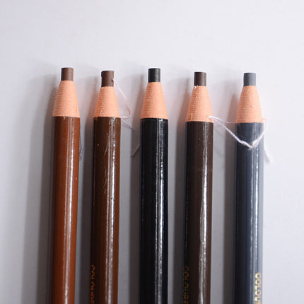 Brown Microblading Eyebrow Pen Waterproof Permanent Makeup Eye Brow Tattoo Pen Pencil Positioning Lip Eyebrow Marker Liner