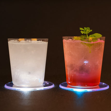 LED Luminous Coaster Glowing Coaster Cocktail Coaster Party Supplies