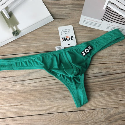 Pants men sports underwear men's cotton sexy no trace T-shaped U convex red low waist young male cotton.