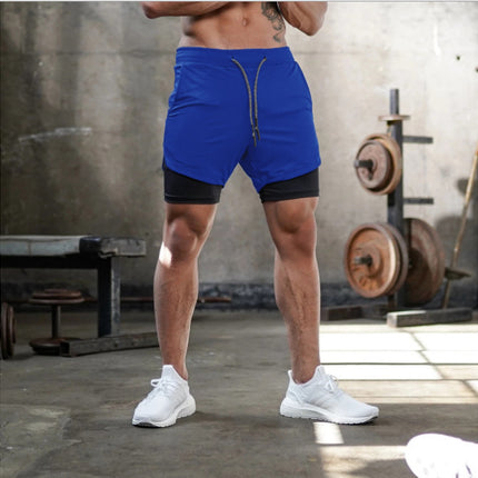Summer Running Shorts Men 2 in 1 Sports  Shorts