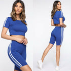 Striped two-piece sportswear