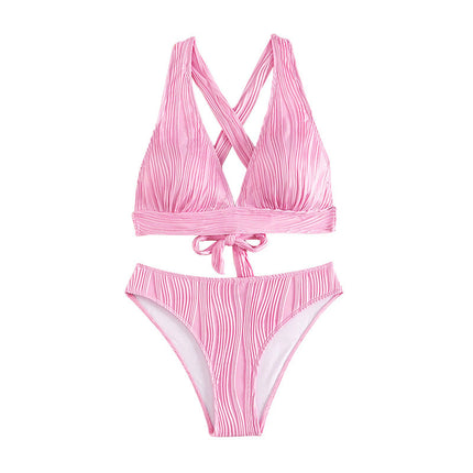Halter Strap Split Swimsuit Women's Bikini