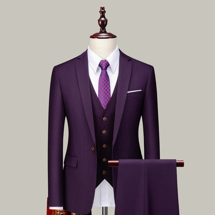 Men's Three-piece Suits For Groomsmen