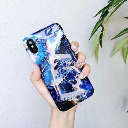 Case For 7 6 6s Plus Colorful Stone Image Pattern Cases For8 7 X Plus Soft Back Cover