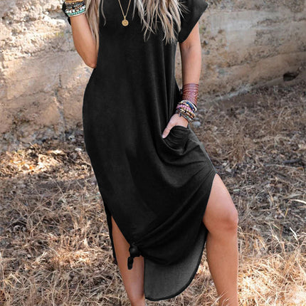 Short Sleeve Dress Loose Plus Size Casual Women