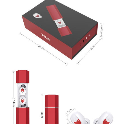 Metal rod in-ear wireless headphones