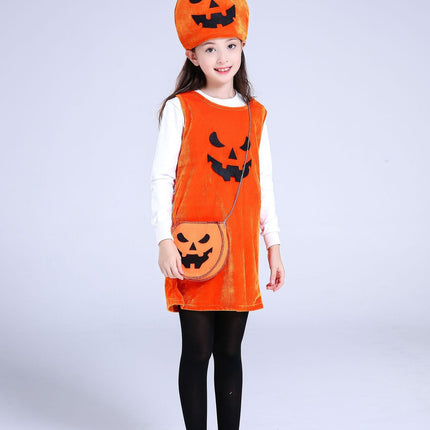 Children's Halloween costume girls pumpkin costume