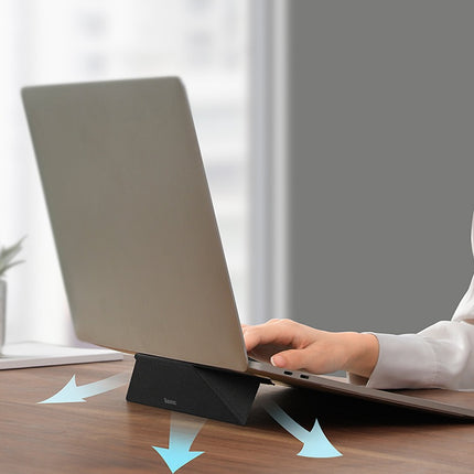 Portable notebook stand with 16 ° viscose