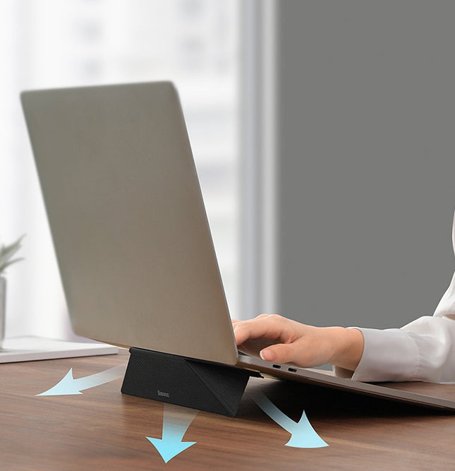 Portable notebook stand with 16 ° viscose