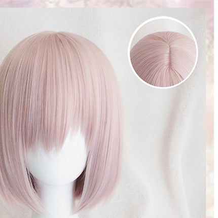 Fate Grand Order shield girl school girl cosplay wig