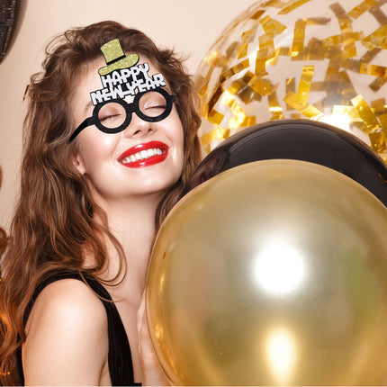 2024 New Year Party Funny Holiday Decorative Glasses Photo Props Glasses Frame