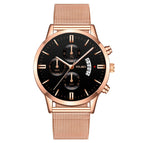 Black Plate Rose Gold Strap