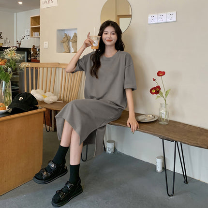 Plus Size Short Sleeve Casual Dress Women