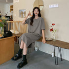 Plus Size Short Sleeve Casual Dress Women