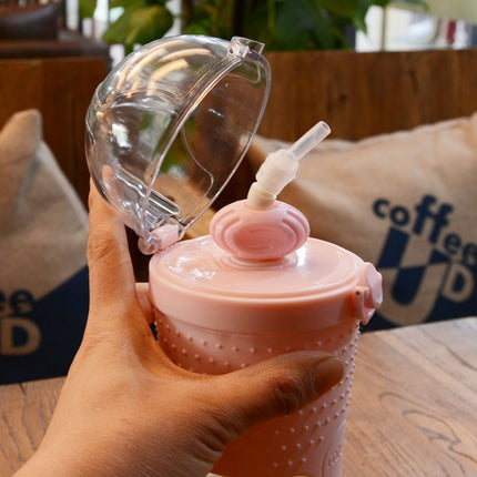 500ML Kids Plastic Water bottles Protein Shaker Blender Bottles with straw BPA Free Portable Sport My Water bottles