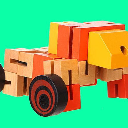 wooden robot toys