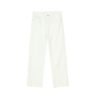 Black And White Basic Simple Jeans Men's Slim Trousers