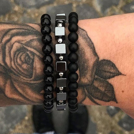 Fashion Luxury Charm Hand Men's Bracelet Handmade Beaded