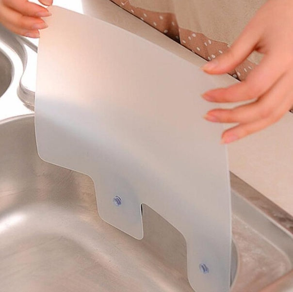 Sink Splash-proof Baffle Transparent Baffle With Suction Cup