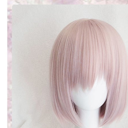 Fate Grand Order shield girl school girl cosplay wig