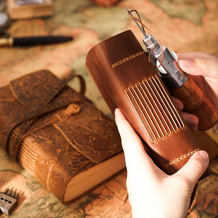 Real leather notebook