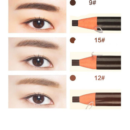 Brown Microblading Eyebrow Pen Waterproof Permanent Makeup Eye Brow Tattoo Pen Pencil Positioning Lip Eyebrow Marker Liner