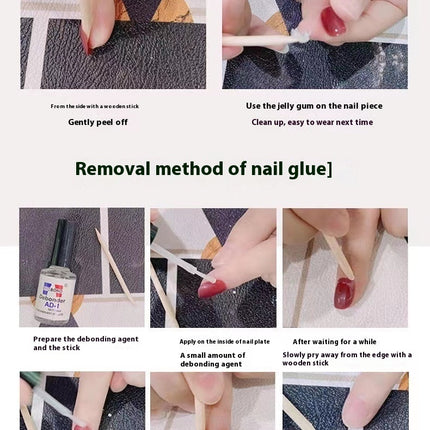 Wear Nail Tip Girls Fake Nails Nail Stickers Little Brown Bear Girls Nails