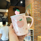 Love Mug With Lid Spoon Mug Ceramic Office