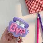 AirPod 2 Case 3D HI BYE Cloud Letter Cartoon Soft Silicone Wireless Earphone Cases For   Airpods Case Cute Cover