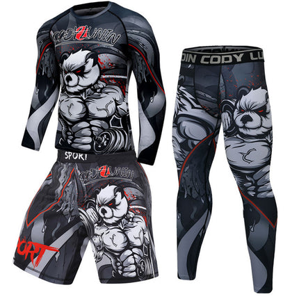 Men's Boxing  Fitness Compression Sportswear