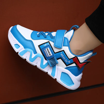 Cartoon Middle  Kids Student Sneakers Leather Casual Shoes