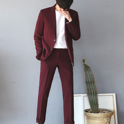 Men's Suits, Formal Wear, Casual Korean Style Autumn Professional Fit