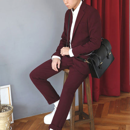 Men's Suits, Formal Wear, Casual Korean Style Autumn Professional Fit