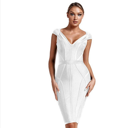 Bandage Dress Women Sexy Green Bodycon Evening dresses
