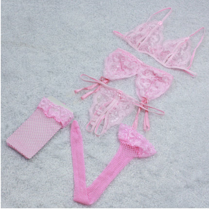 Sexy Three Point Suit Sexy Lace Open File Sexy Lingerie