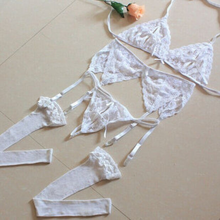 Sexy Three Point Suit Sexy Lace Open File Sexy Lingerie