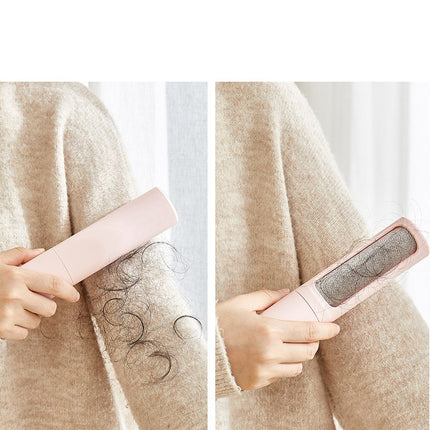 2-1 Reusable Pet Brush Lint Roller Portable Effective Self Cleaning Tool for Cat Dog Fur Hair Dust Removal Brush