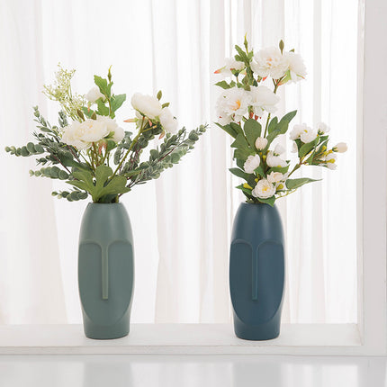 Plastic Imitation Glazed Vase Living Room Flower Arrangement Decoration