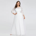 US Ever-Pretty Plus Size Floral Lace Bridesmaid Dresses Long Evening Party Gowns