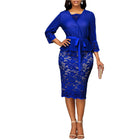 Summer Autumn Dress Women Casual Plus Size Slim Patchwork