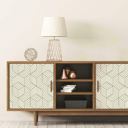 Hexagon Contact Paper Removable Peel and Stick Wallpaper Self Adhesive