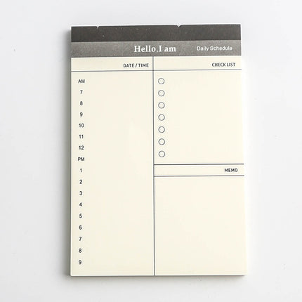 Business Day Planner, Notepad, Tear Pad, Office Desk Agenda Memo