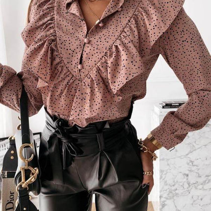 Women Blouses Long Sleeve Shirt Casual Tops
