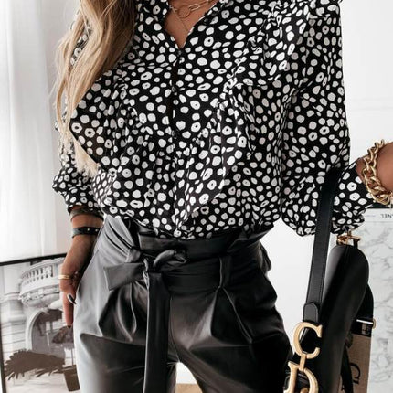 Women Blouses Long Sleeve Shirt Casual Tops