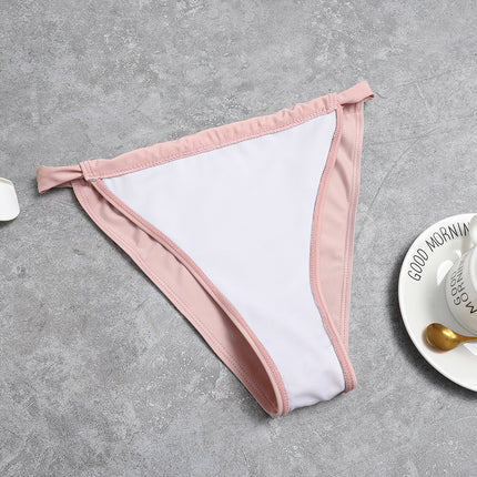 New Fashion Bikini European And American Sexy Bikini Solid Color Cross