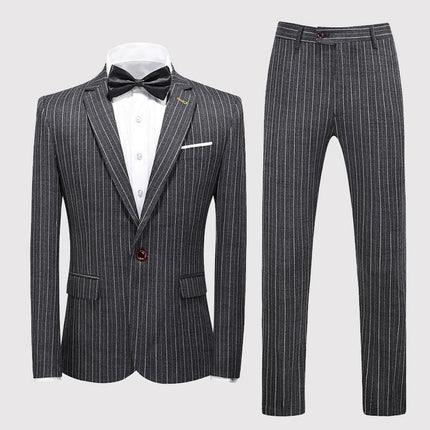Men's Suits New Large Size Suit Wedding Suit Business Casual Blue Wedding Korean Slim Dress